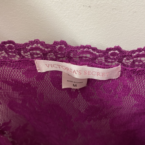 Rare!! Victoria's secret vintage purple cami sexy laced top - Picture 7 of 8